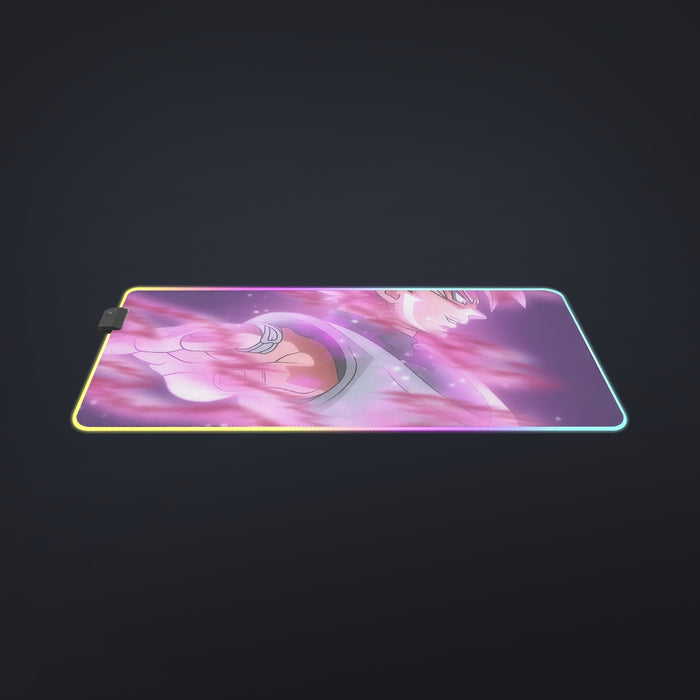 Dragon Ball Super Saiyan Black Goku Rose Cool Casual cool LED  Mouse Pad