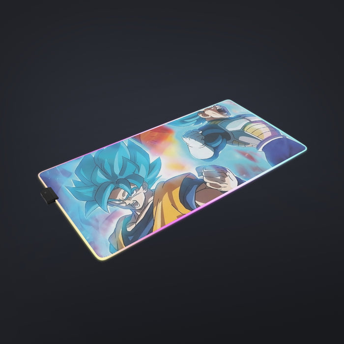 DBZ Legendary Broly Son Goku Vegeta Super Saiyan Blue  cool  LED  Mouse Pad