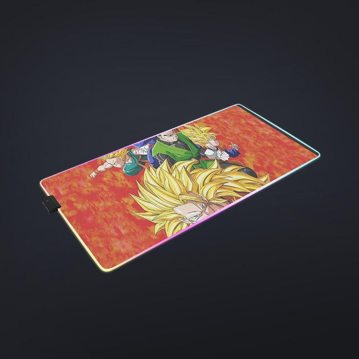 Dragon Ball Goku Super Saiyan 3 Vegeta Gohan Trending Design  cool LED Mouse Pad