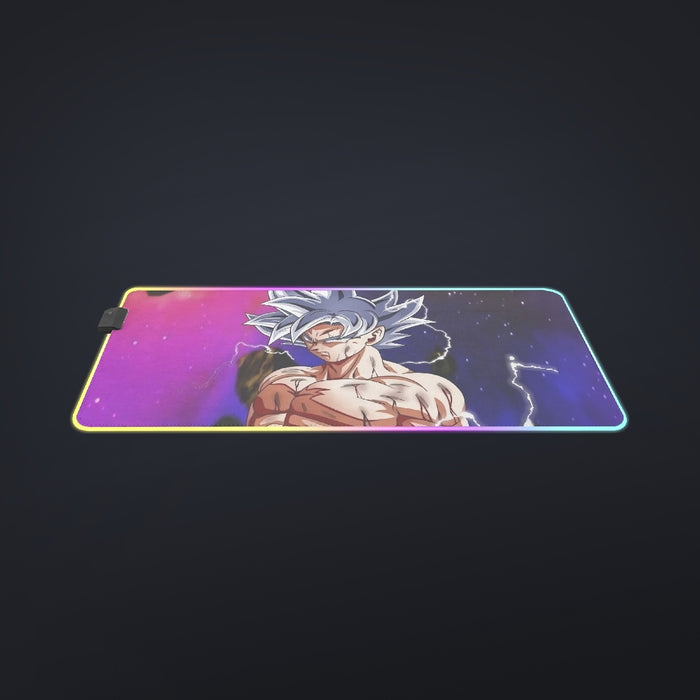 Awesome Ultra Instinct Silver Hair Goku DBZ Kids Cool LED Mouse Pad