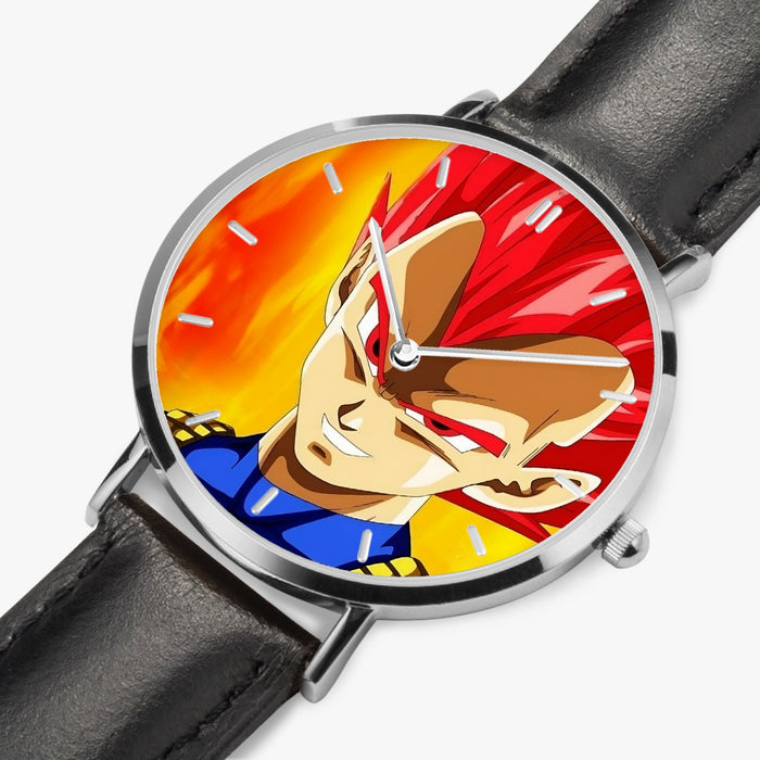 DBZ-Store Vibrant Vegeta Super Saiyan Red God Watch