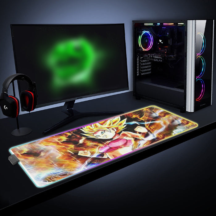 Dragon Ball Super Caulifla Super Saiyan 2 Epic Casual  cool LED Mouse Pad