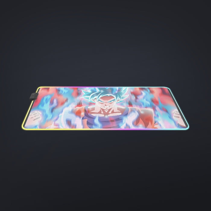 Dragon Ball Super Saiyan Blue Goku cool LED Mouse Pad