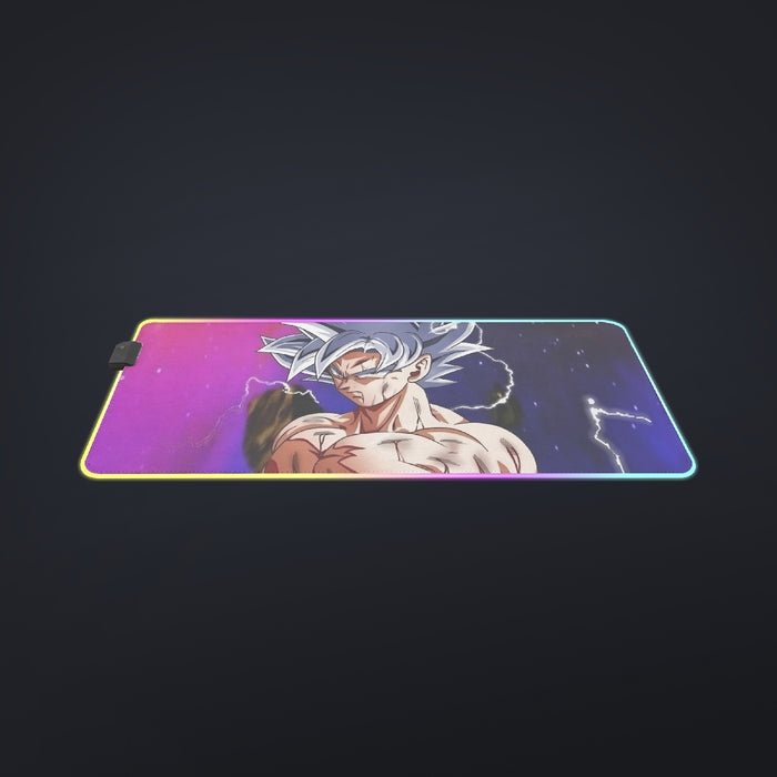 Awesome Ultra Instinct Silver Hair Goku DBZ Kids Cool LED Mouse Pad