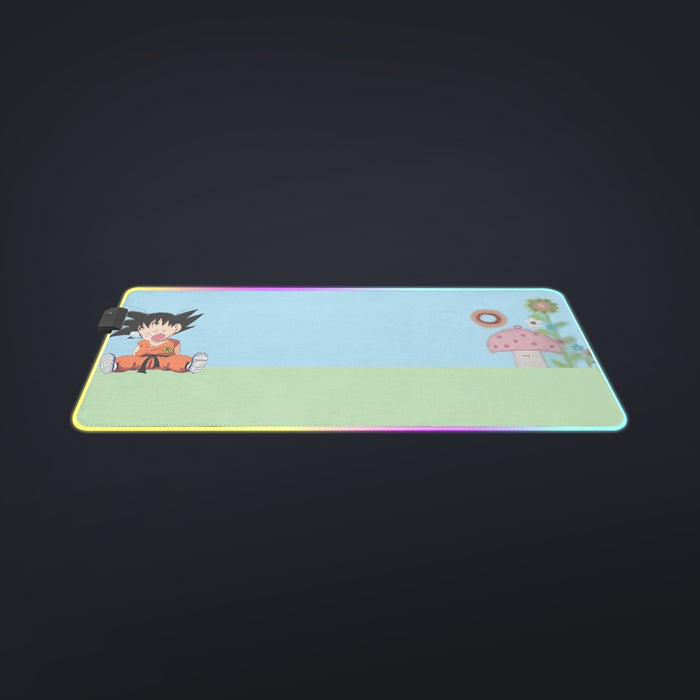 Dragon Ball Goku Kid Cute Day Dreamer Sleeping Anime Design  cool LED Mouse Pad