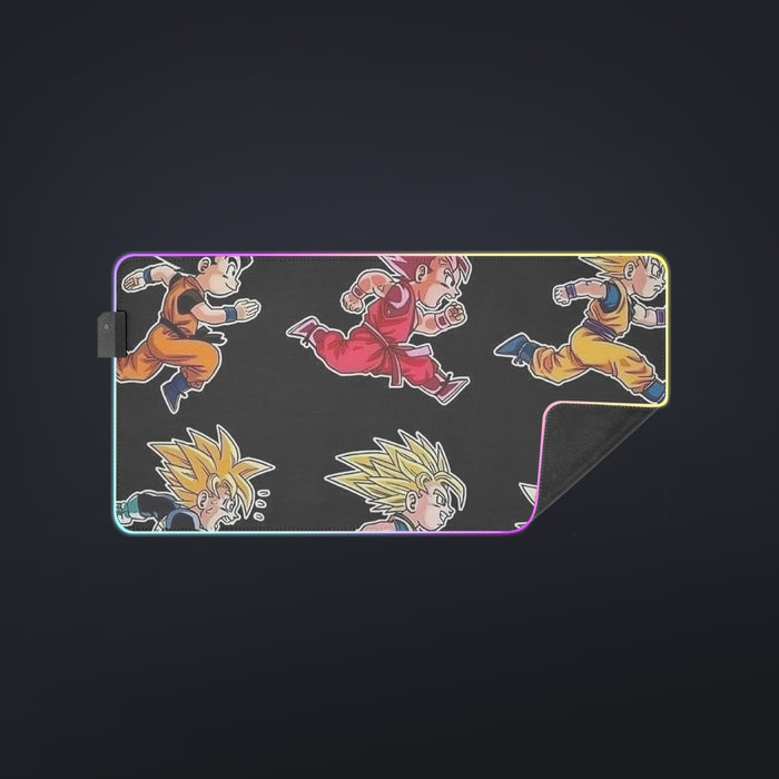 Dragon Ball Anime Son Goku All Form Transformation cool  LED  Mouse Pad