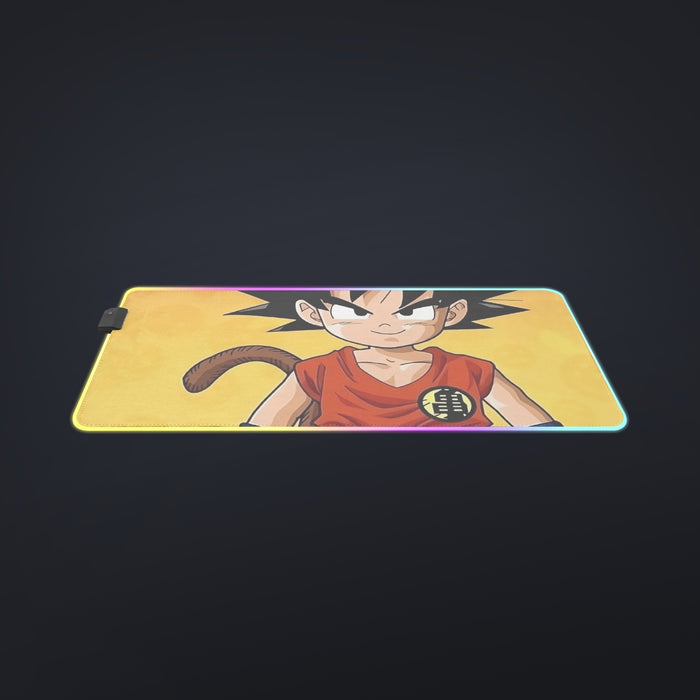 Cute Young Kid Goku Yellow Dragon Ball 3D  cool LED  Mouse Pad