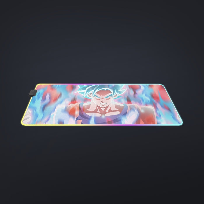 Dragon Ball Super Saiyan Blue Goku cool LED Mouse Pad