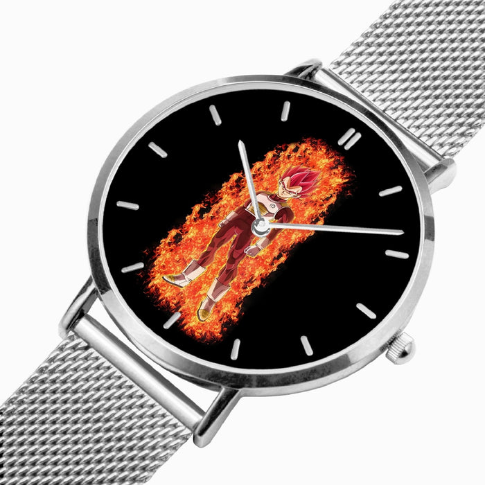 DBZ-Store Epic Vegeta Super Saiyan God Whis Symbol Fire Aura Watch