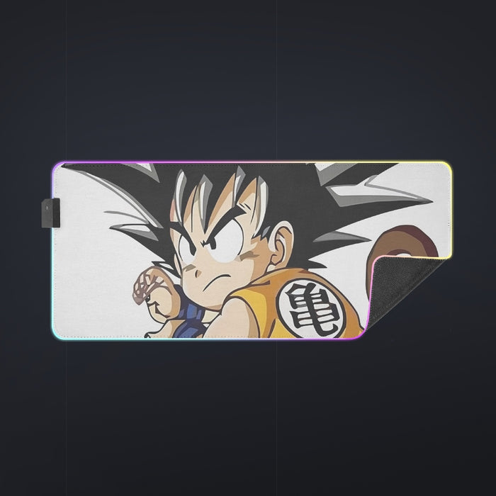 Cute Kid Goku Yellow Clothing Dragon Ball Z cool LED Mouse Pad