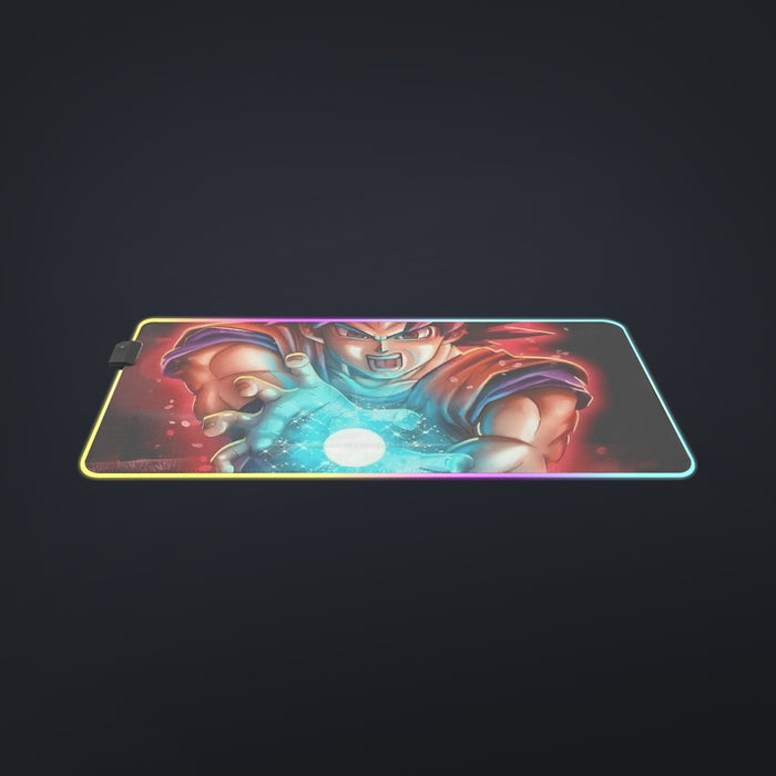 Awesome Red Hair Goku DBZ  cool LED  Mouse Pad