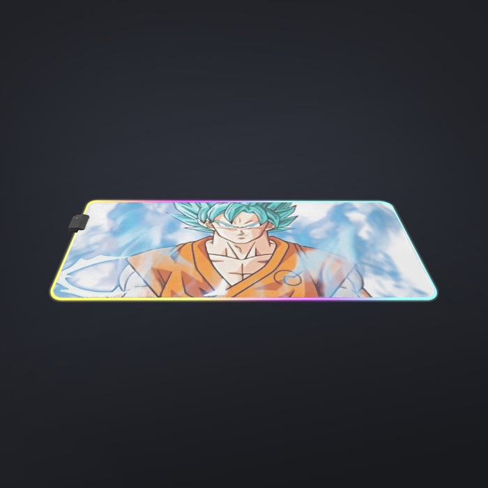 Dragon Ball Super SSGSS Goku cool LED Mouse Pad