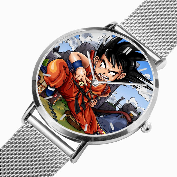 DBZ-Store Cool Angry Kid Goku Sky Clouds Blue Watch