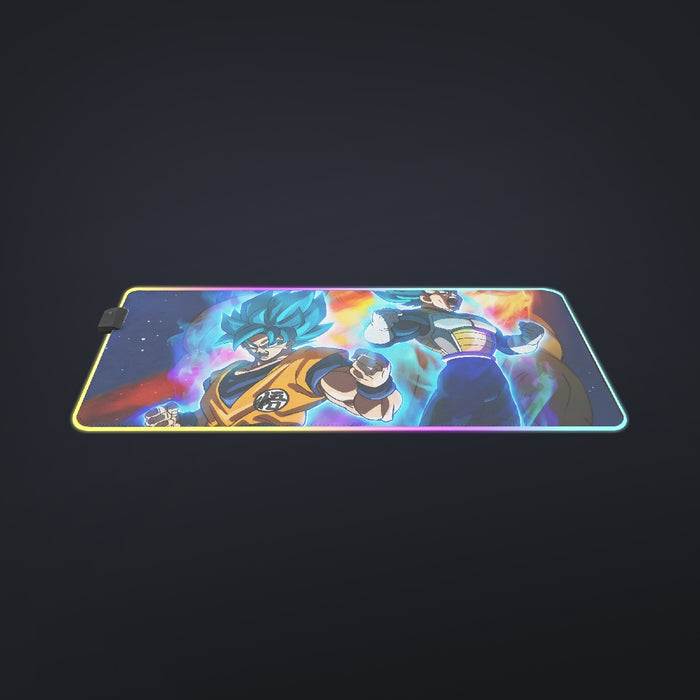 DBZ Legendary Broly Son Goku Vegeta Super Saiyan Blue  cool  LED  Mouse Pad