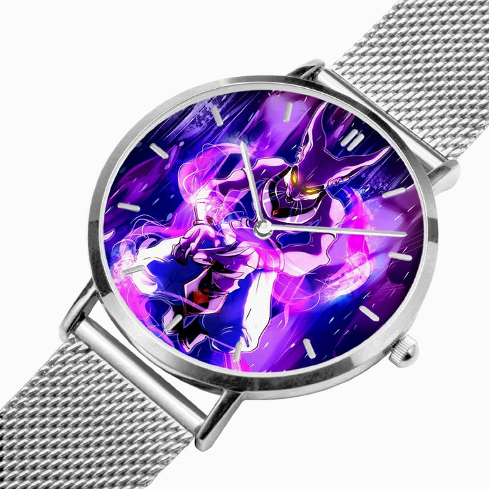 DBZ-Store Hype God of Destruction Beerus Egyptian Cat Purple Watch