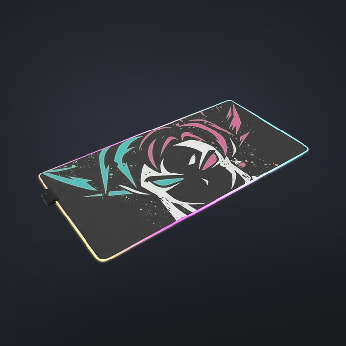 DBZ Goku Super Saiyan God Blue Rose SSGSS Dope Design Cool LED Gaming Mouse Pad
