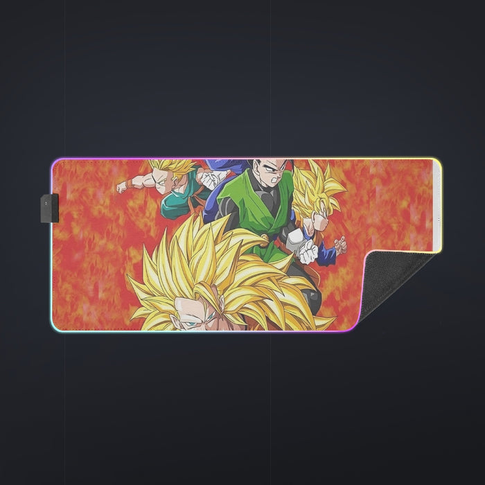 Dragon Ball Goku Super Saiyan 3 Vegeta Gohan Trending Design  cool LED Mouse Pad