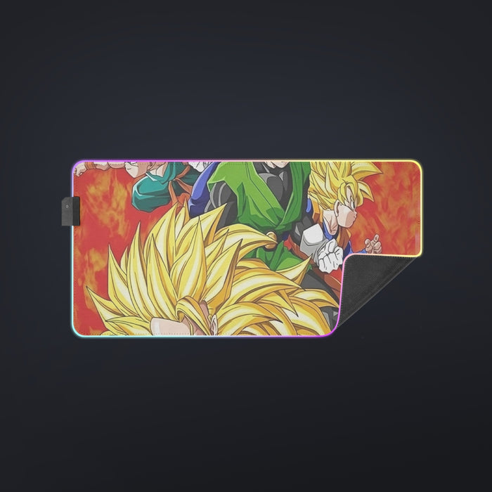 Dragon Ball Goku Super Saiyan 3 Vegeta Gohan Trending Design  cool LED Mouse Pad