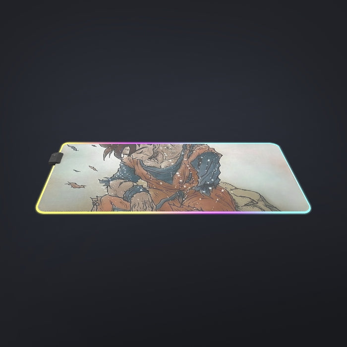 Dragon Ball Gohan Exhausted Sad Simple Design Vintage Streetwear cool LED  Mouse Pad