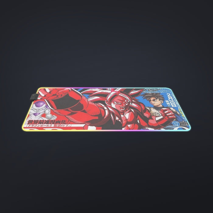 Japan Magazine Full Cover Gogeta Heroe SSJ4 Stylish 3D  Cool LED Mouse Pad