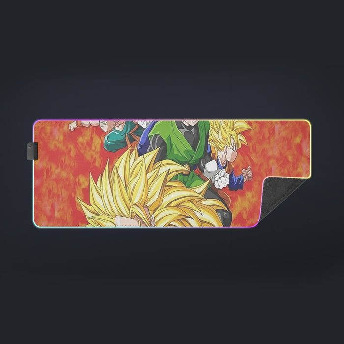 Dragon Ball Goku Super Saiyan 3 Vegeta Gohan Trending Design  cool LED Mouse Pad