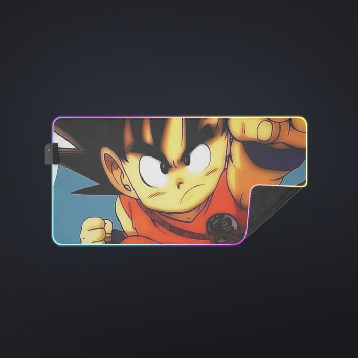 Young Goku Kid Flying Cloud Fight 3D Dragonball cool LED Mouse Pad