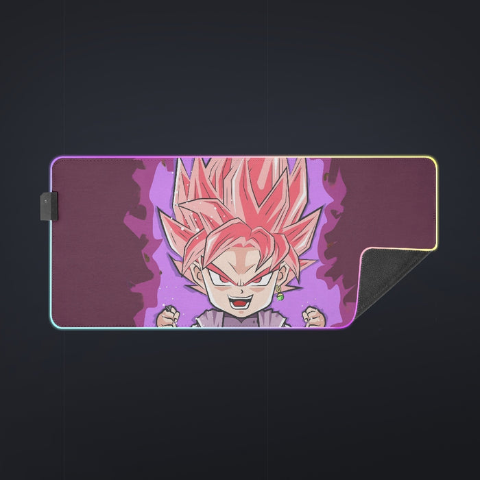 DBZ Goku Black Zamasu Rose Super Saiyan Cute Chibi Design cool LED  Mouse Pad