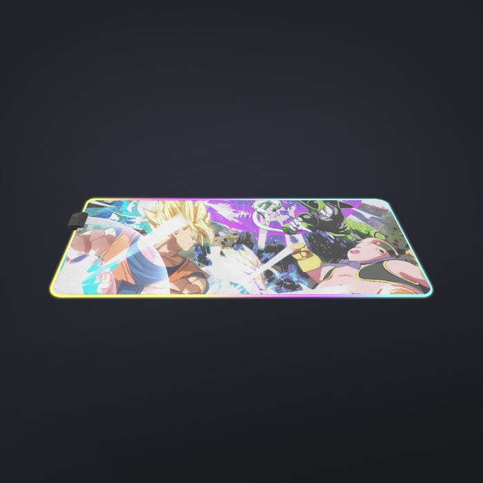 Dragon Ball Z  Goku & Vegeta Vs Frieza & Cell cool LED Gaming Mouse Pad