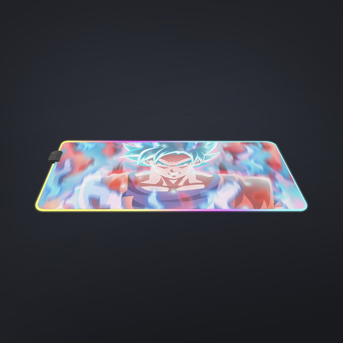 Dragon Ball Super Saiyan Blue Goku cool LED Mouse Pad