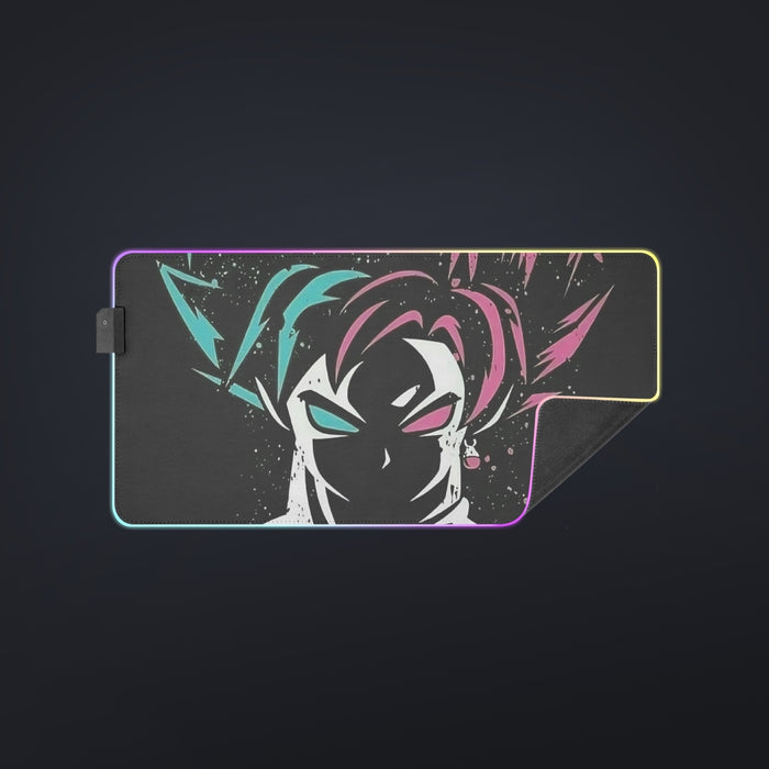 DBZ Goku Super Saiyan God Blue Rose SSGSS Dope Design Cool LED Gaming Mouse Pad
