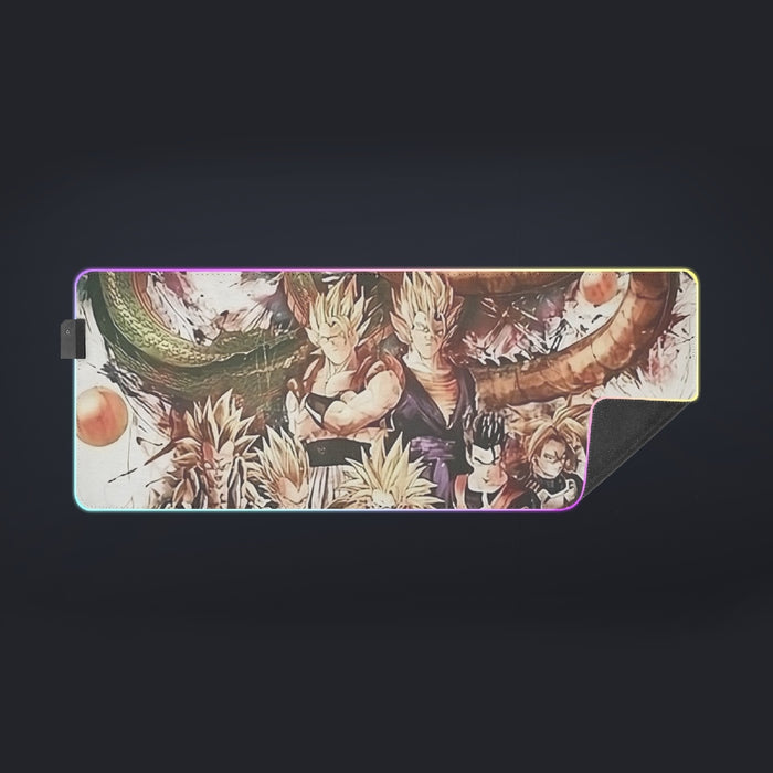 Dragon Ball  Ultimate Shenron x Saiyans  cool LED  Mouse Pad