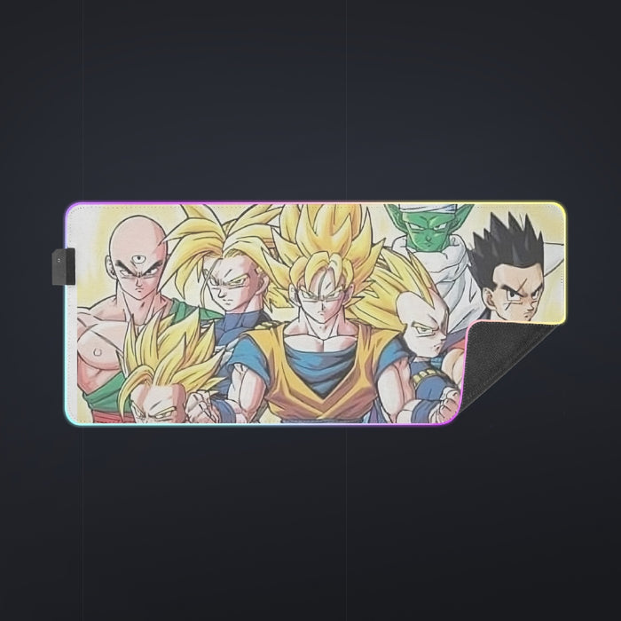 DBZ Goku Vegeta Super Saiyan Krillin Piccolo All Heroes Vibrant Design cool LED Mouse Pad