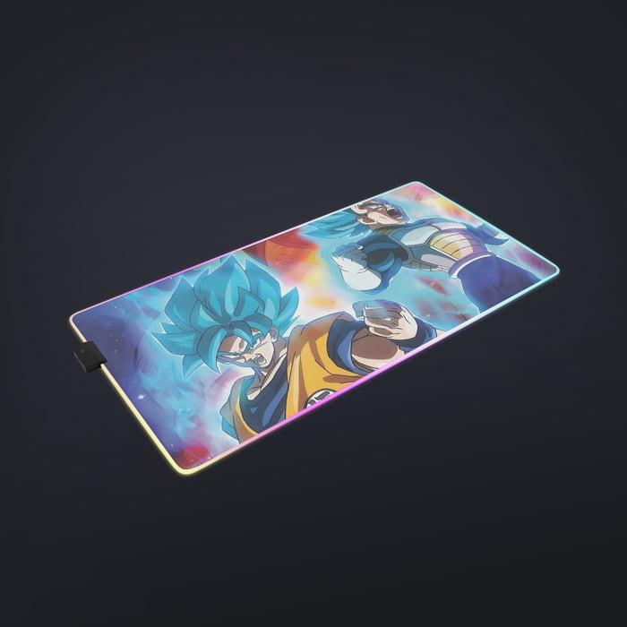 DBZ Legendary Broly Son Goku Vegeta Super Saiyan Blue  cool  LED  Mouse Pad