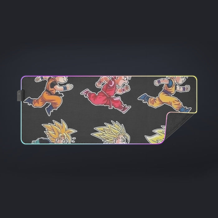 Dragon Ball Anime Son Goku All Form Transformation cool  LED  Mouse Pad