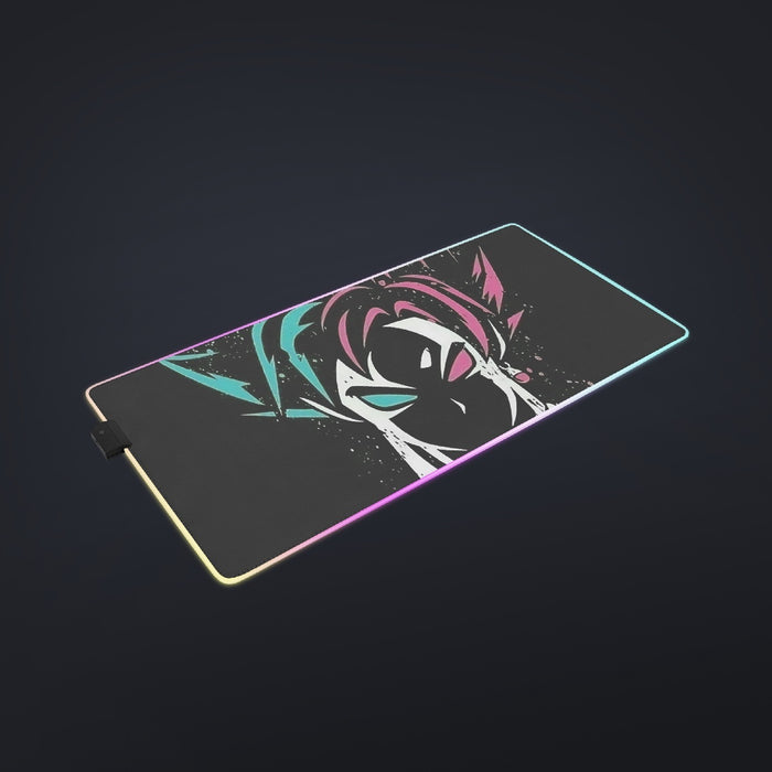 DBZ Goku Super Saiyan God Blue Rose SSGSS Dope Design Cool LED Gaming Mouse Pad