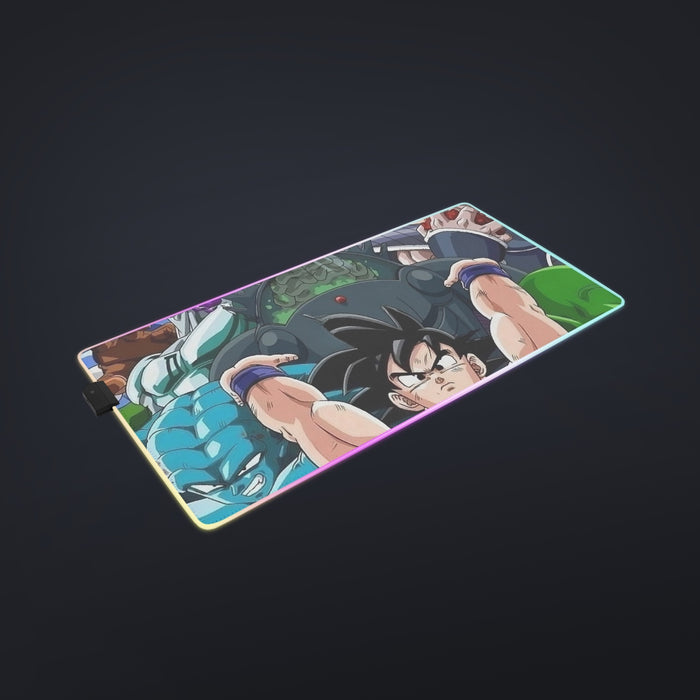 DBZ Goku Spirit Bomb Destroy Villains Cooler Broly Namek Vibrant Cool LED Mouse Pad