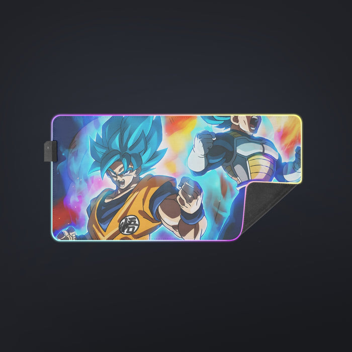 DBZ Legendary Broly Son Goku Vegeta Super Saiyan Blue  cool  LED  Mouse Pad