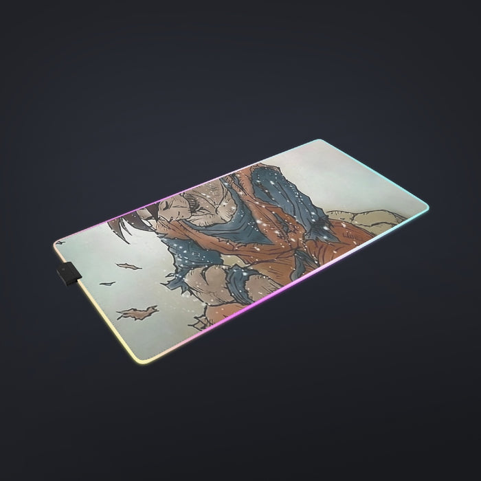 Dragon Ball Gohan Exhausted Sad Simple Design Vintage Streetwear cool LED  Mouse Pad