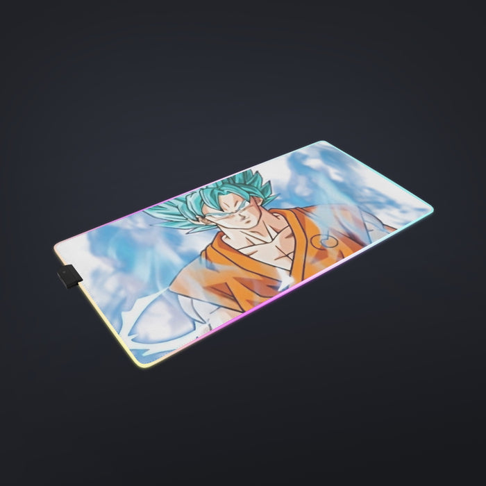 Dragon Ball Super SSGSS Goku cool LED Mouse Pad