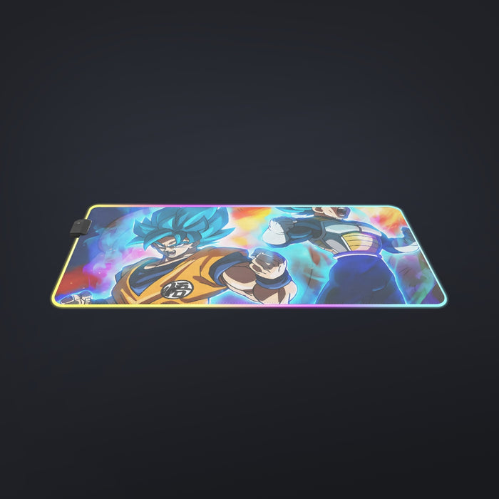 DBZ Legendary Broly Son Goku Vegeta Super Saiyan Blue  cool  LED  Mouse Pad