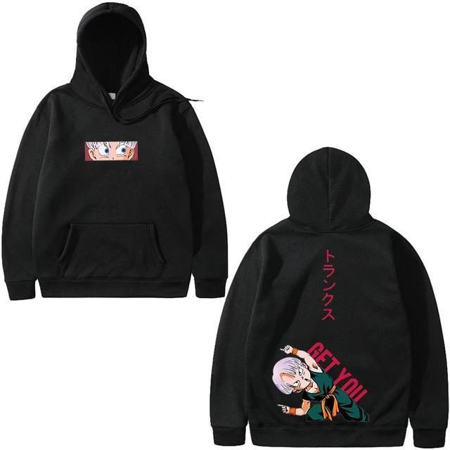 Dragon Ball Trunks Fusion Black Hoodie