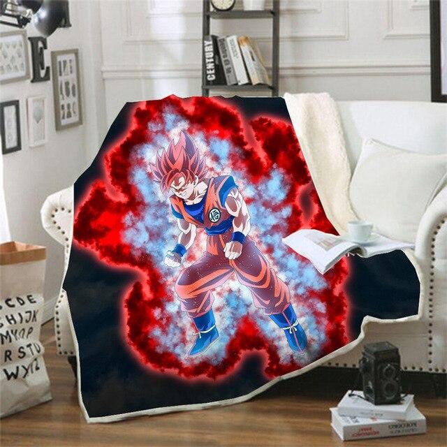 Anime Dragon Ball Super Blanket Flannel Throw Room Decoration – Super Anime  Store