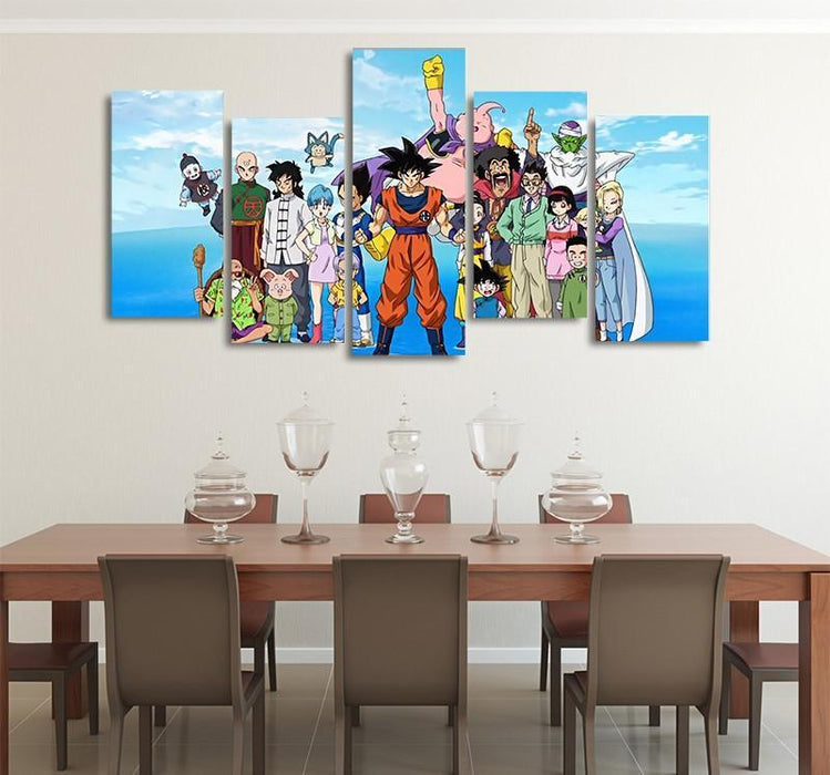 Dragon Ball Z Canvas  Buu Saga Characters Family Picture