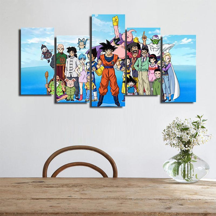 Dragon Ball Z Canvas  Buu Saga Characters Family Picture
