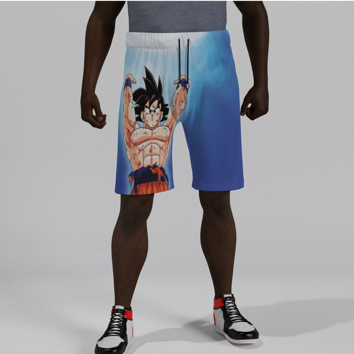 Dragon Ball Z Son Goku Spirit Bomb Blue Shorts
