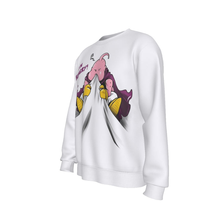 DBZ Majin Buu Hungry Chubby Funny Chibi Character Sweatshirt