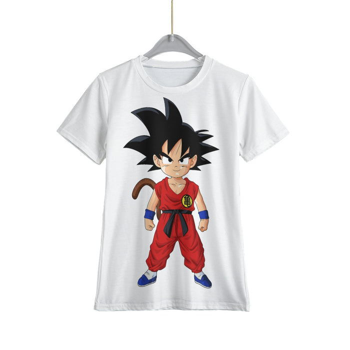 Dragon Ball Z The Fearless Kid Goku White Kids T-Shirt