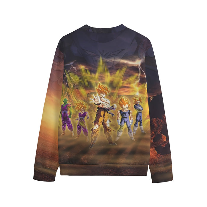 Frieza Super Saiyan Aura Goku Vegeta Gohan Trunks Piccolo Sweatshirt