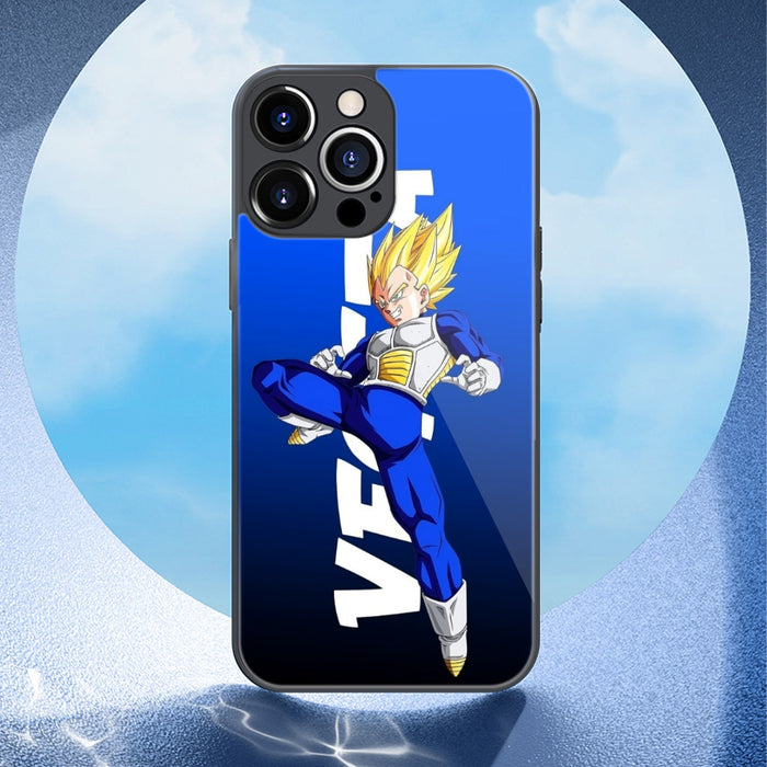 Vegeta With Background Word Dragon Ball iPhone Case