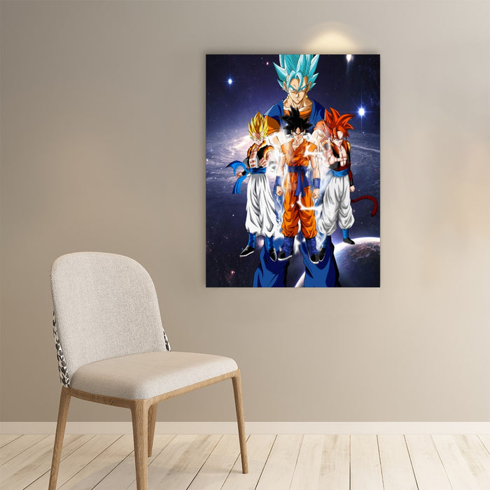 Collective Goku SSGSS Dragon Ball Z Art Poster